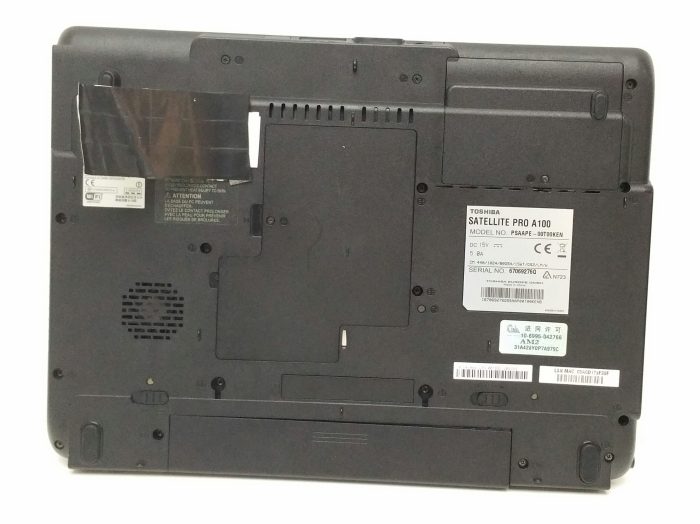 Toshiba Satellite Pro A100 PSAAPE-00T00KEN - Celeron 1.8GHz - 2GB RAM - 15.4" - No HDD - Image 4