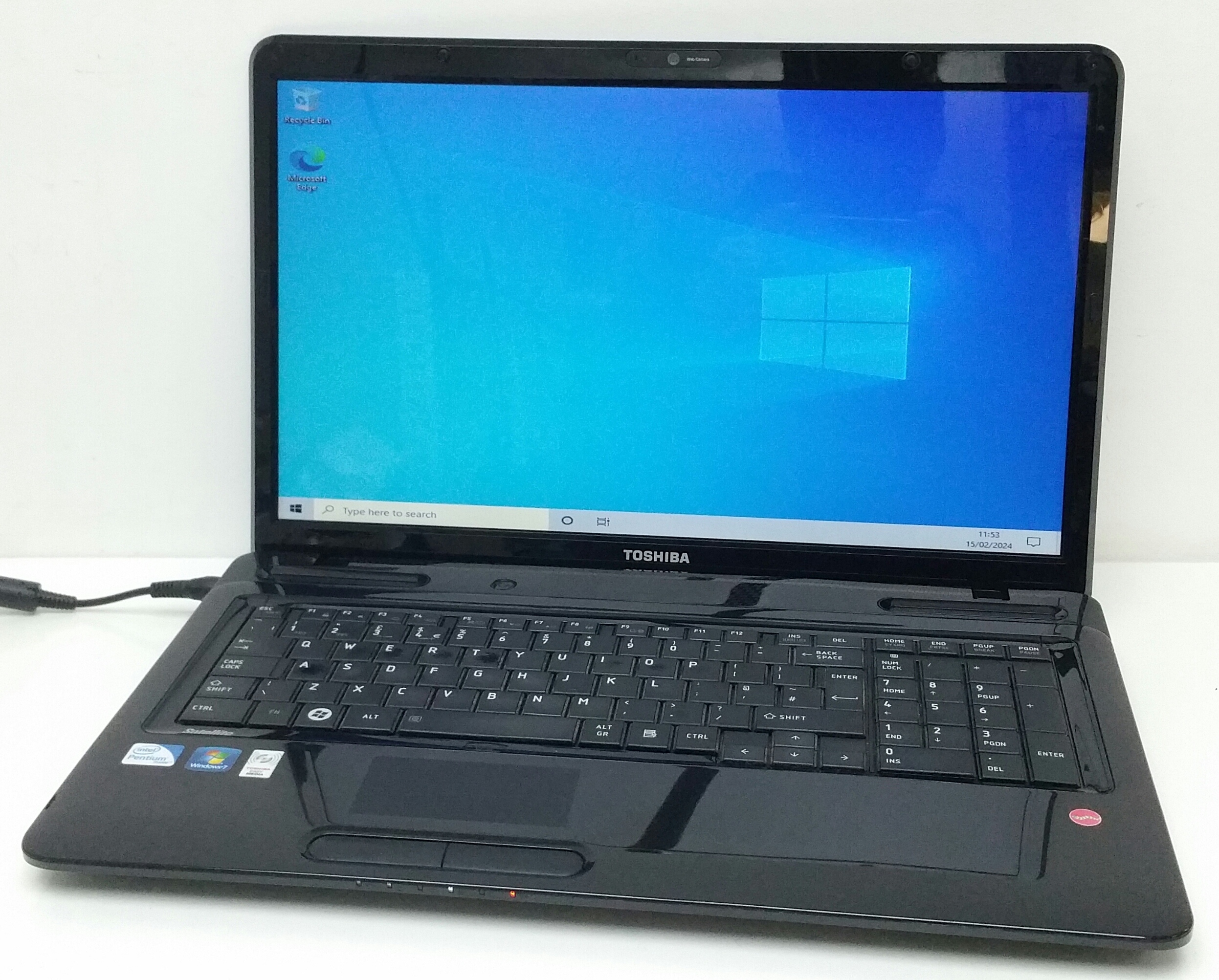 20240215_115322-1 Toshiba Satellite L670-10N - Pentium Dual Core P6000 1.87GHz - 4GB - 17" - 500GB HDD - Windows 10 Home 64bit - Image 1