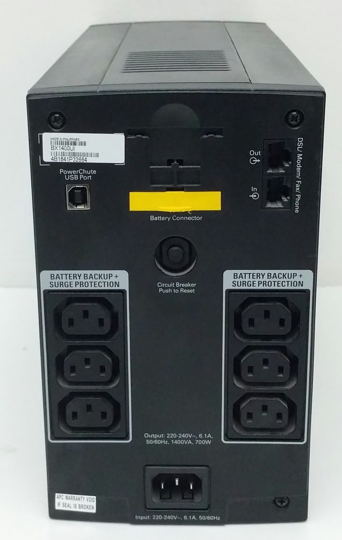 APC Back-UPS 1400 BX1400UI Uninterruptible Power Supply (UPS) - Image 4