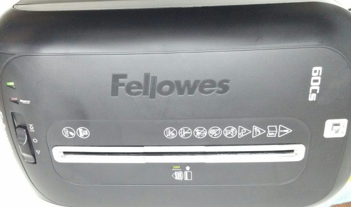 Fellowes 60Cs Cut Paper Shredder - Image 5