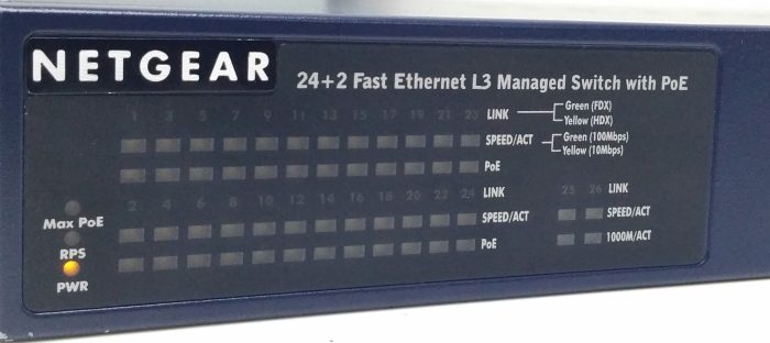 Netgear FSM7326P 24+2 Port 10/100 Mbps L3 Ethernet Switch with PoE - Image 5