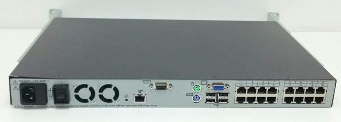 HP 408965-001 16 Ports KVM Switch + Brackets - Image 5
