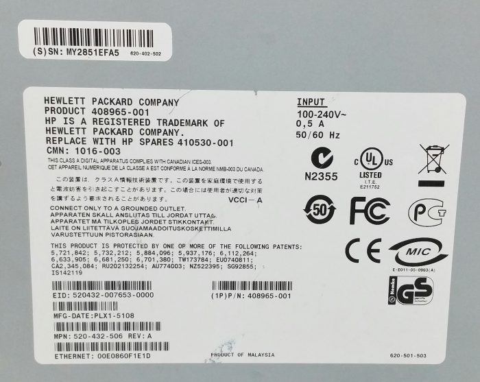 HP 408965-001 16 Ports KVM Switch + Brackets - Image 3