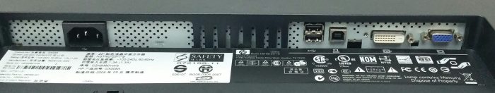 HP HSTND-2371-B 22" DVI VGA LCD Color Monitor - Image 4