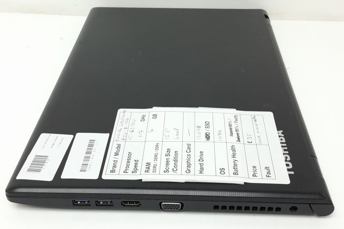 Toshiba Satellite Pro R50-B-12N - i5-4210U 1.7GHz - 4GB RAM - 15.6" - 120GB SSD - Windows 10 Pro - Image 5