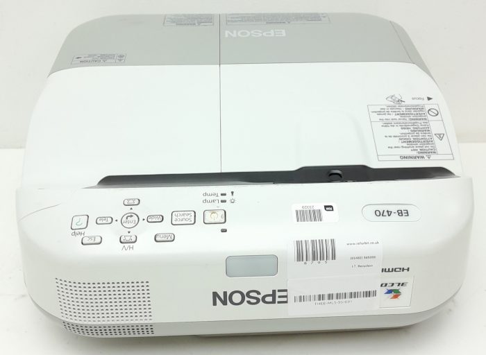 Epson EB-470 H456B HDMI VGA LCD Projector 1744 Lamp Hours Used - Image 6