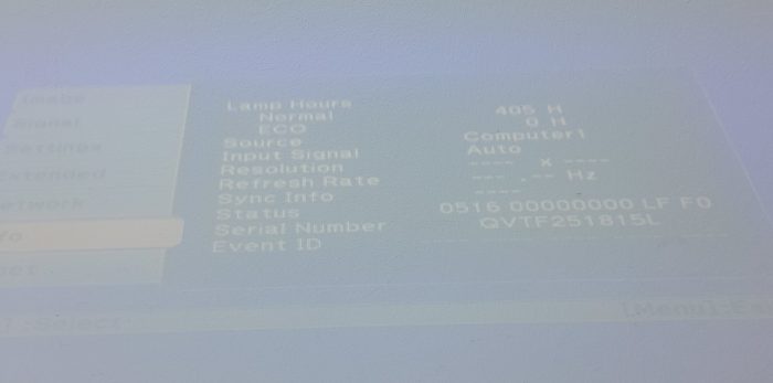 Epson EB-470 H456B HDMI VGA LCD Projector 405 Lamp Hours Used - Image 2