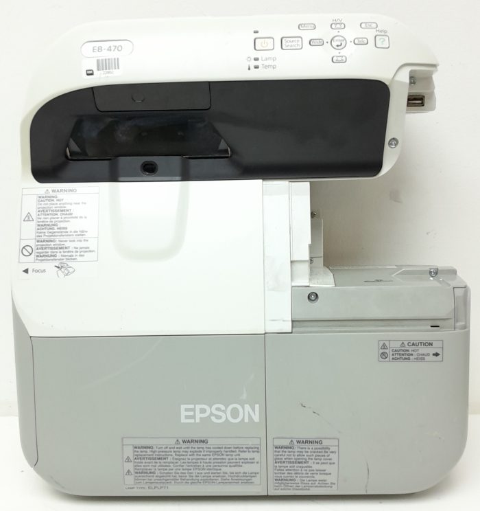 Epson EB-470 H456B HDMI VGA LCD Projector 1040 Lamp Hours Used - Image 7