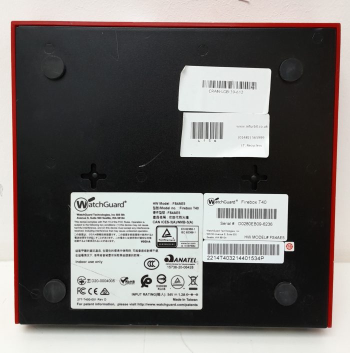 WatchGuard Firebox T40 FS4AE5 Hardware Firewall Appliance - Image 3