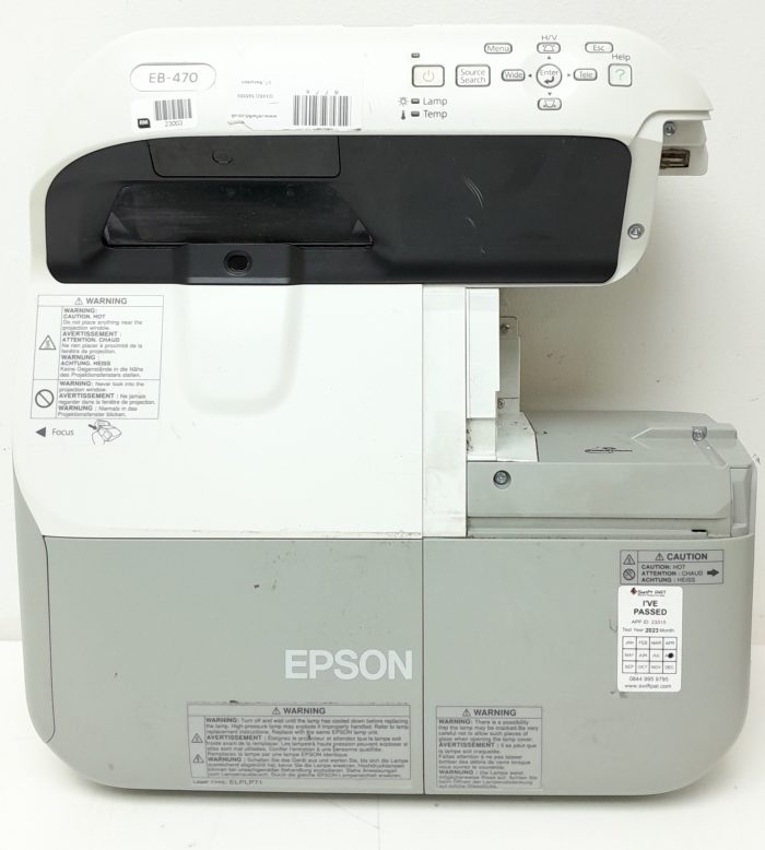 Epson EB-470 H456B HDMI VGA LCD Projector 1243 Lamp Hours Used - Image 5