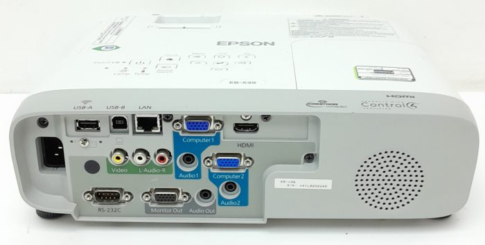 Epson EB-X39 H855B HDMI VGA LCD Projector 1346 Lamp Hours Used - Image 4