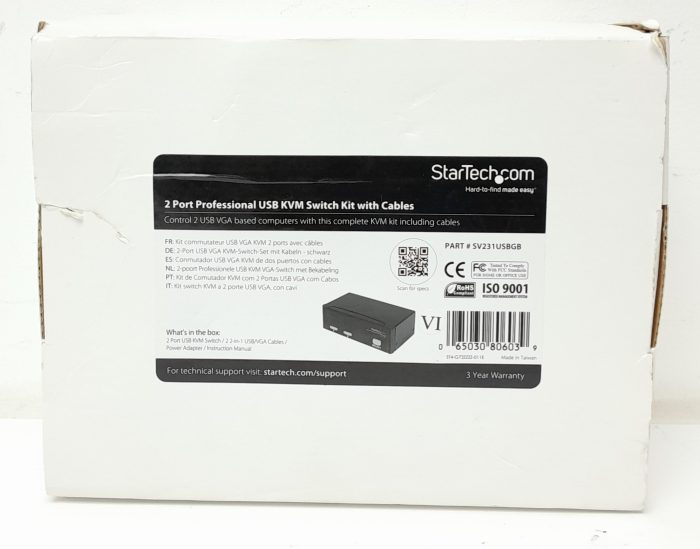 Startech .com SV231USBGB 2 Port Professional USB KVM Switch Kit - Image 3