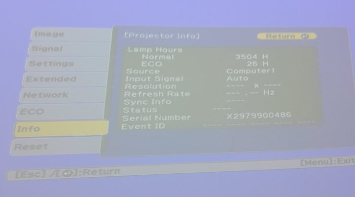 Epson EB-685Wi H741B HDMI VGA Projector 3530 Lamp Hours Used - Image 7