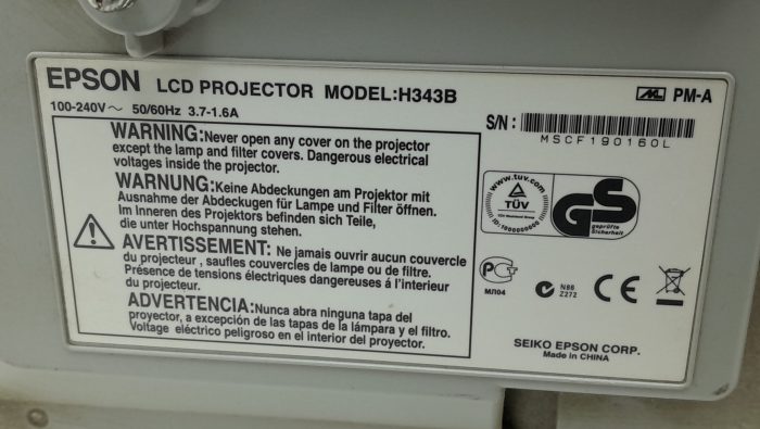 Epson EB-460 H343B LCD Projector - Image 3