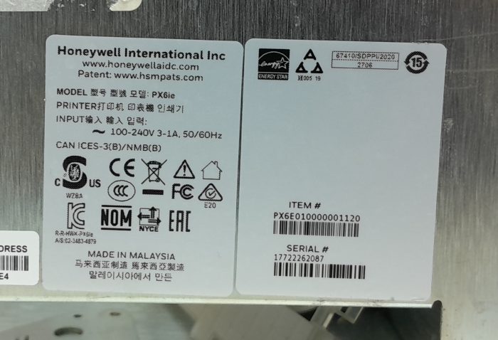 Honeywell PX6ie Thermal Printer - Image 3
