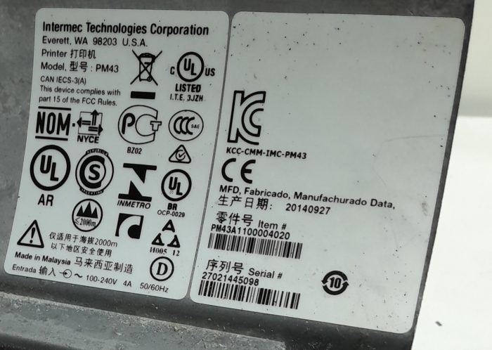 Intermec PM43 Thermal Printer - Image 3
