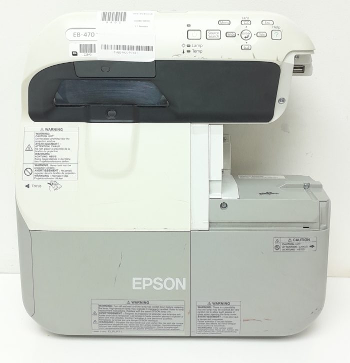 Epson EB-470 H456B HDMI VGA LCD Projector 818 Lamp Hours Used - Image 5
