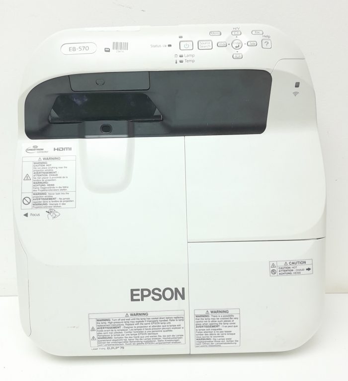 Epson EB-570 H605B HDMI VGA LCD Projector 260 Lamp Hours Used - Image 5