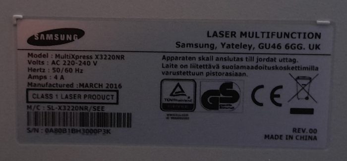 Samsung MultiXpress X3220NR Laser Multifunction Printer - Image 3