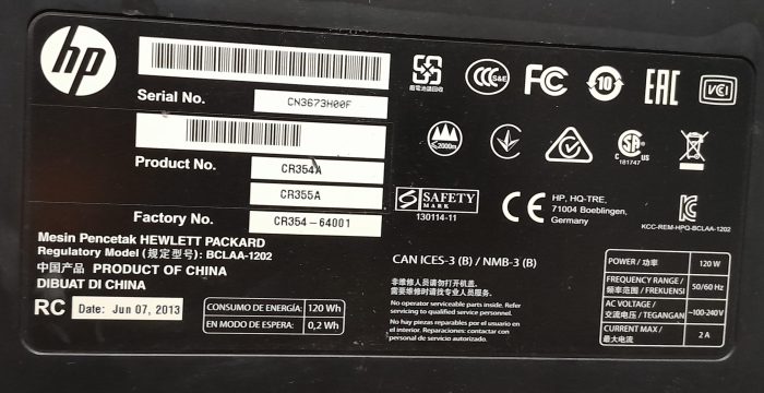 HP CR354A BCLAA-1202 Printer - Image 4