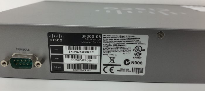 Cisco SF300-08 8 Port 10/100 Managed Switch - Image 3