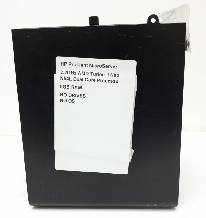 HP ProLiant MicroServer - 2.2GHz AMD Turion II Neo N54L Dual Core Processor - 8GB Ram - Image 3