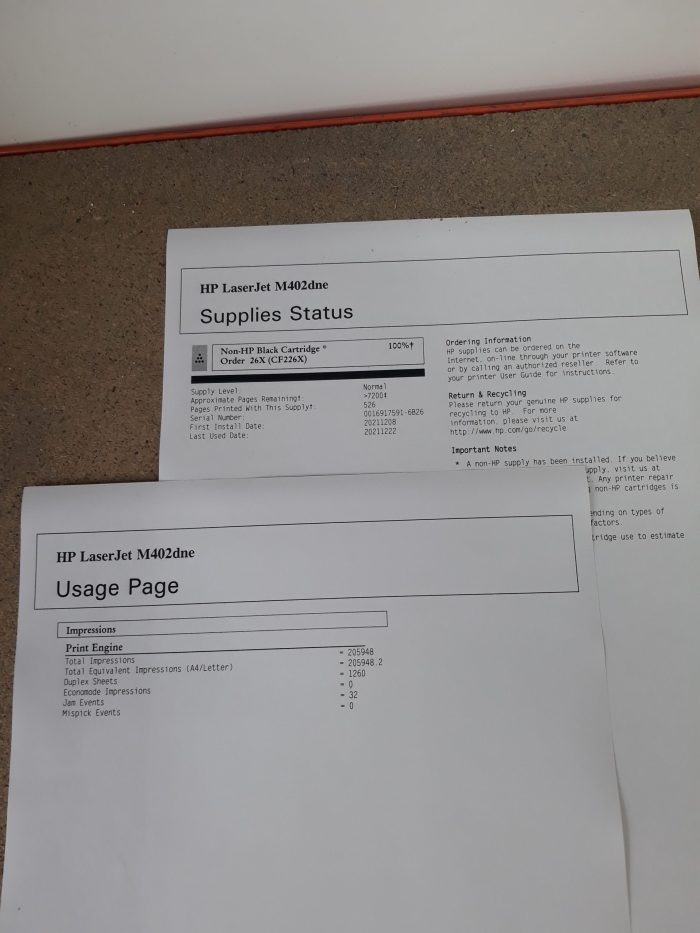HP Laser Printer - Laserjet Pro M402DNE - Image 2