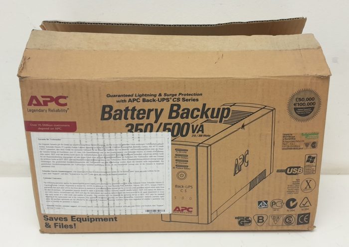 APC Back-UPS CS 350 BK350EI Uninterruptible Power Supply (UPS) - Image 3