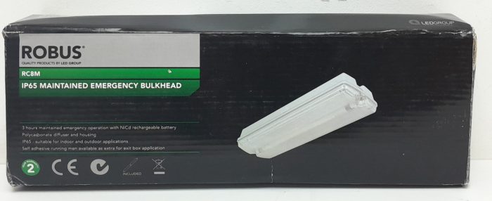 Robus RC8M-01 IP65 Maintained Emergency BulkHead - Image 2