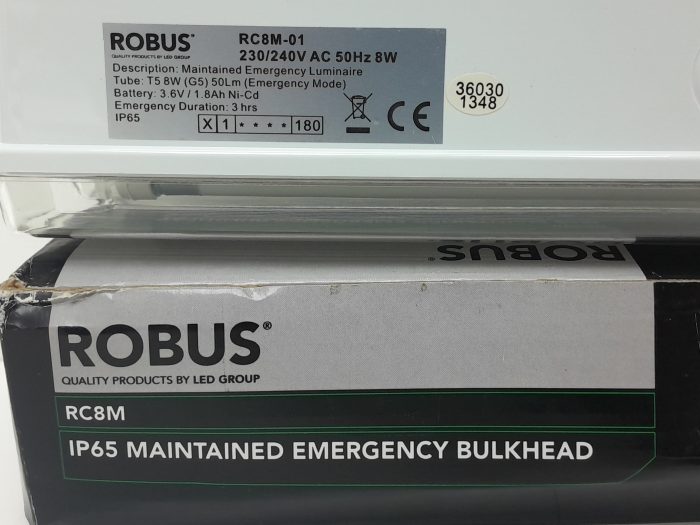 Robus RC8M-01 IP65 Maintained Emergency BulkHead - Image 3