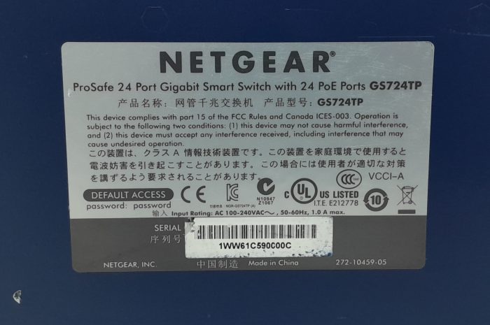 Netgear Prosafe GS724TP 24 PoE Port Gigabit Smart Switch - Image 3
