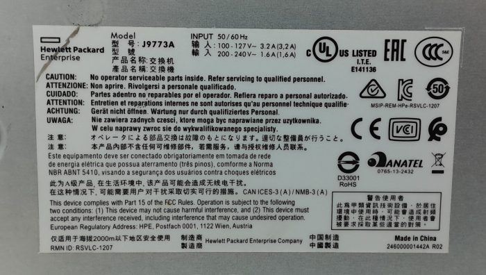 Hewlett Packard Aruba J9773A 2530-24G PoE+ Switch With 4 SFP Ports - Image 3