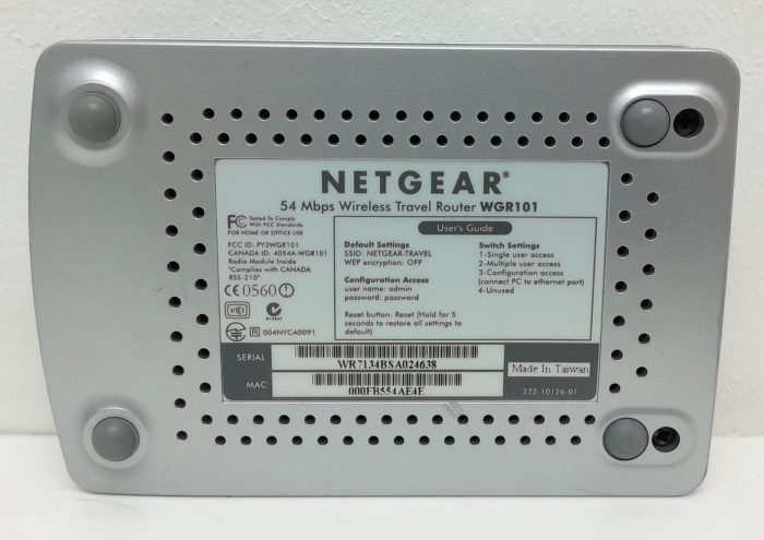 Netgear WGR101 54 Mbps Wireless Travel Router - Image 3