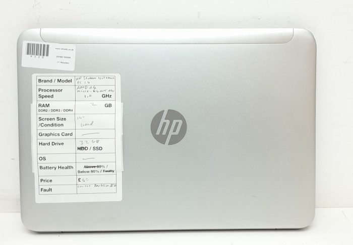 HP Stream Notebook PC 14 - AMD A4 Micro -6400T APU 1.0GHz - 2GB RAM - 14" - 32GB SSD - Image 3