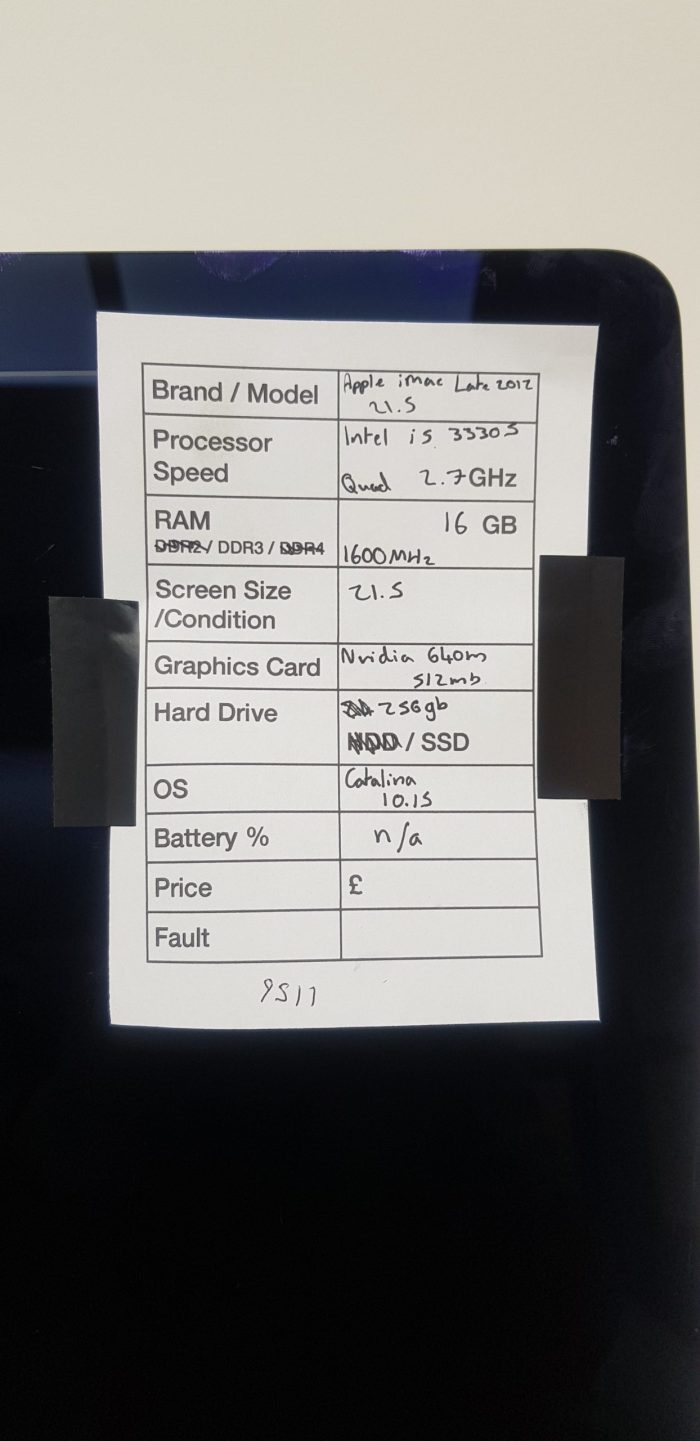 Apple iMac Late 2015 A1418 i5 5575R Quad 2.8GHz 16GB 1TB Fusion Drive 12 Monteray - Image 6