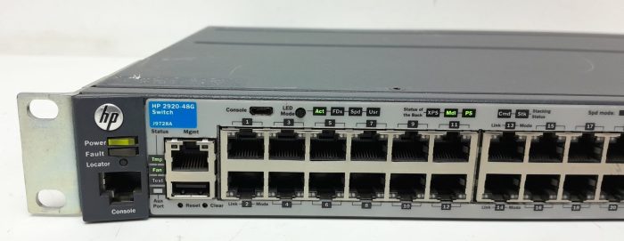 HP 2920-48G J9728A 48 Port 4 SFP Gigabit Ethernet Switch - Image 6