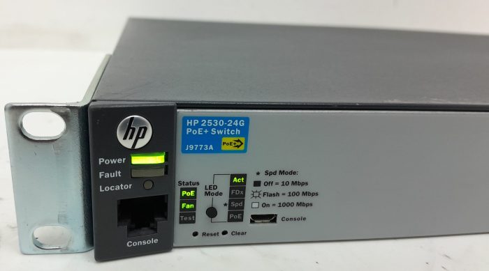 HP 2530-24G PoE+ J9773A 24 Port PoE+ 4 SFP Port Managed Switch - Image 6