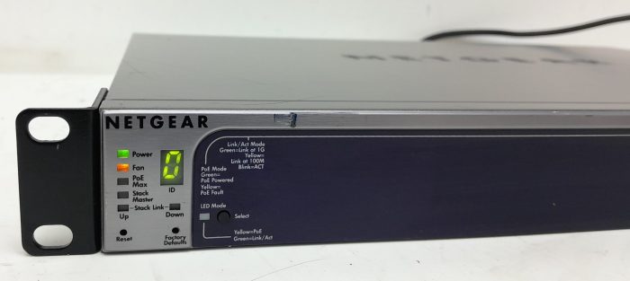 Netgear Prosafe GS724TPS 24 Port Gigabit Stackable Smart Switch with 24 PoE Ports - Image 6
