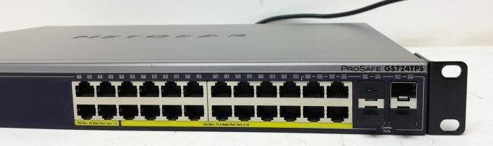 Netgear Prosafe GS724TPS 24 Port Gigabit Stackable Smart Switch with 24 PoE Ports - Image 5