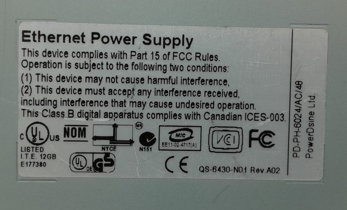 3Com 3CNJPSE24 24 Port Ethernet Power Supply Switch - Image 3