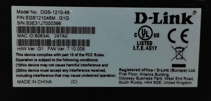 D-Link DGS-1210-48 48 Port Gigabit Managed Switch - Image 3