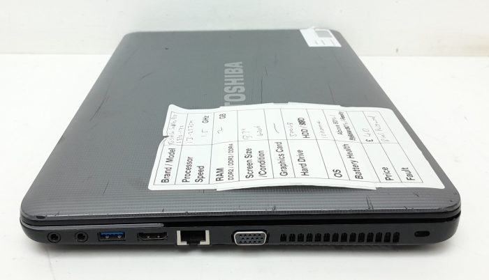 Toshiba Satellite Pro L830-172 - i3-2375m 1.5GHz - 2GB Ram - 13.3" - 500GB HDD - Windows 10 Home - Image 5