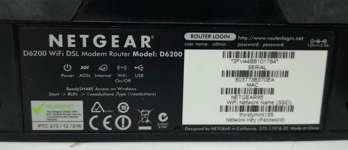 Netgear D6200 WiFi DSL Modem Router - Image 3