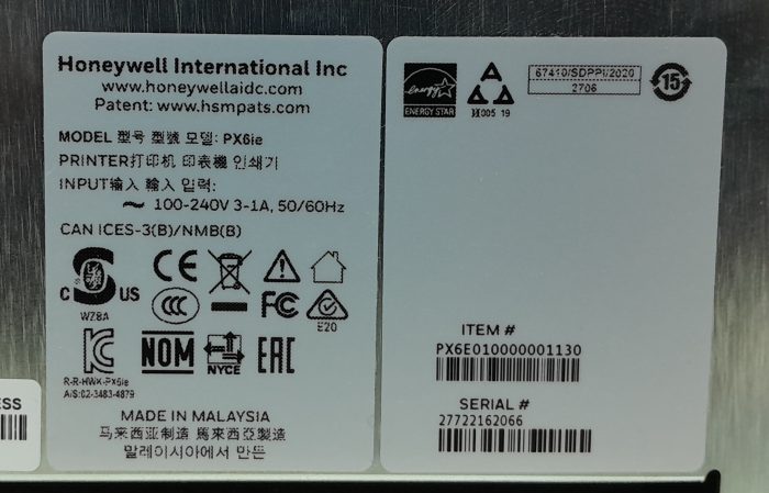 Honeywell PX6ie Thermal Printer - Image 3