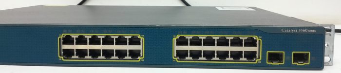 Cisco Catalyst 3560 Series WS-C3560-24TS-S 24 Port Switch - With 2 Fibre Modules - Image 6