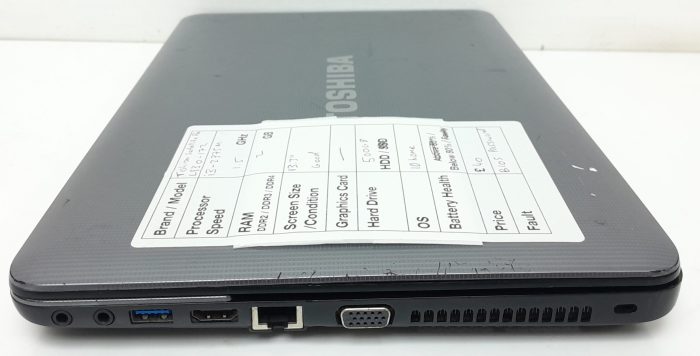 Toshiba Satellite Pro L830-172 - i3-2375m 1.5GHz - 2GB Ram - 13.3" - 500GB HDD - Windows 10 Home - Image 5