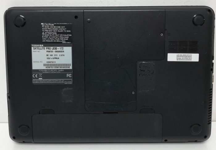 Toshiba Satellite Pro L830-172 - i3-2375m 1.5GHz - 2GB Ram - 13.3" - 500GB HDD - Windows 10 Home - Image 4