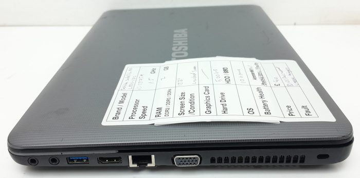 Toshiba Satellite Pro L830-172 - i3-2375m 1.5GHz - 2GB Ram - 13.3" - 500GB HDD - Windows 10 Home - Image 5