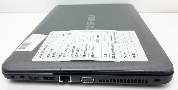 Toshiba Satellite Pro L830-172 - i3-2375m 1.5GHz - 2GB Ram - 13.3" - 500GB HDD - Windows 10 Home - Image 5