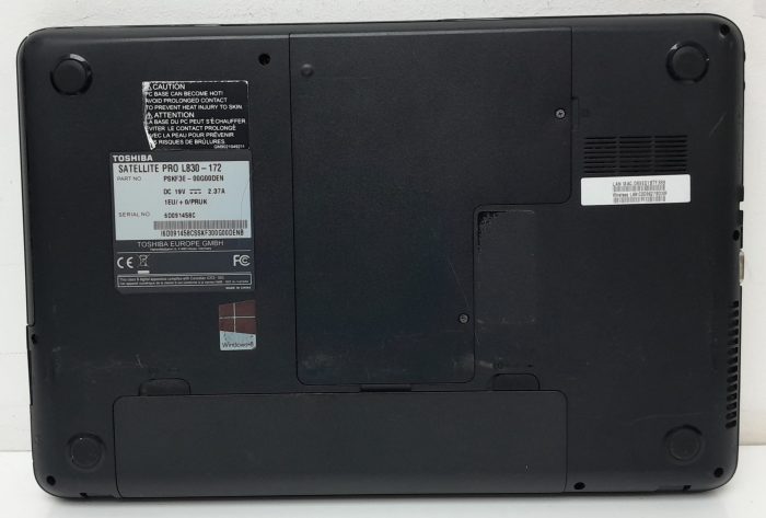 Toshiba Satellite Pro L830-172 - i3-2375m 1.5GHz - 2GB Ram - 13.3" - 500GB HDD - Windows 10 Home - Image 4